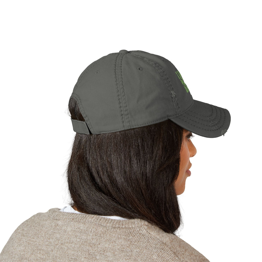 Distressed Pickleball Hat with I Love Pickle Ball Embroidery - Trendy Cap for Sports Lovers, Casual Outings, Gifts for Pickleball Players