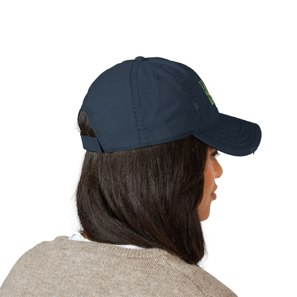 Distressed Pickleball Hat with I Love Pickle Ball Embroidery - Trendy Cap for Sports Lovers, Casual Outings, Gifts for Pickleball Players
