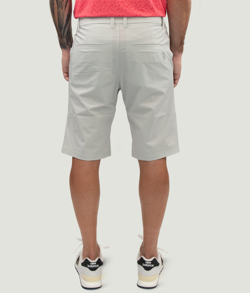 Short Game Classic Golf Shorts Light Gray