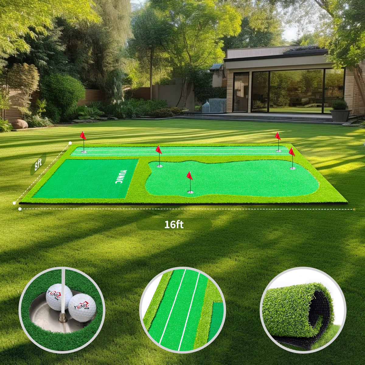 Golf Putting Green (16ft, Style A)