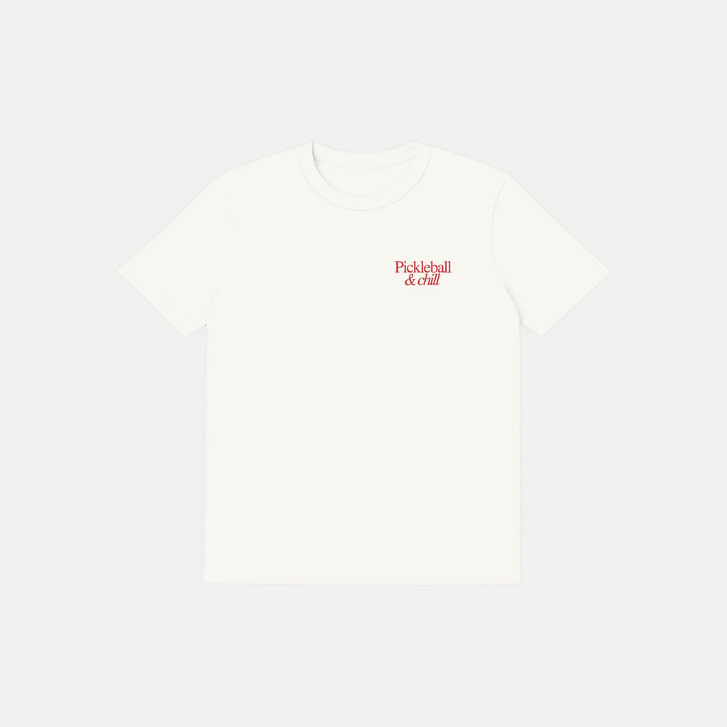 Pickleball & Chill Tee (Red)