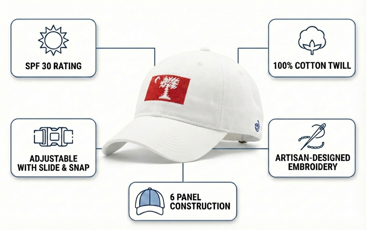 Citadel Big Red Flag Twill Embroidered Brim Hat Cap