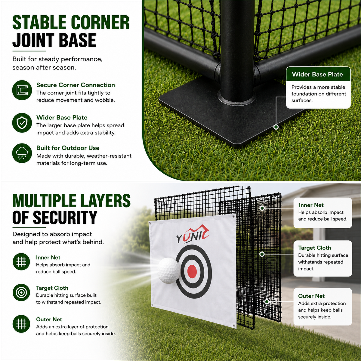 Golf Driving Practice Cage (Black)