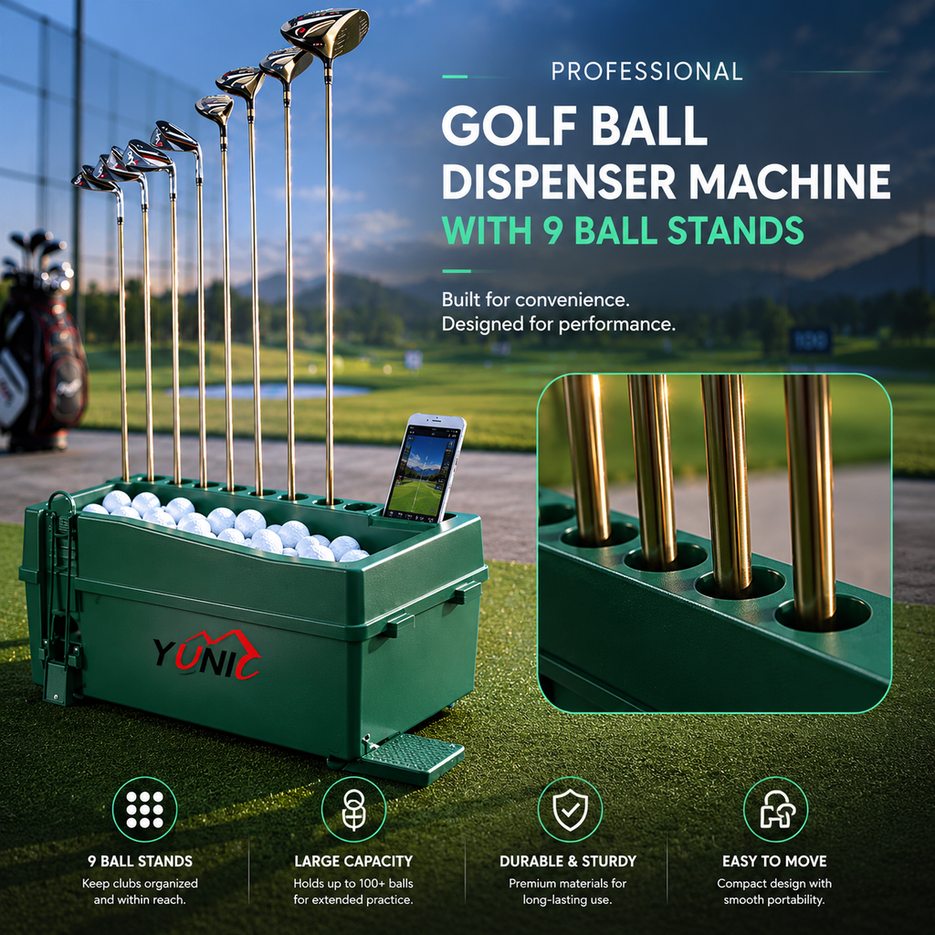 Golf Ball Dispenser Machine Powerless Automatic Tee Up
