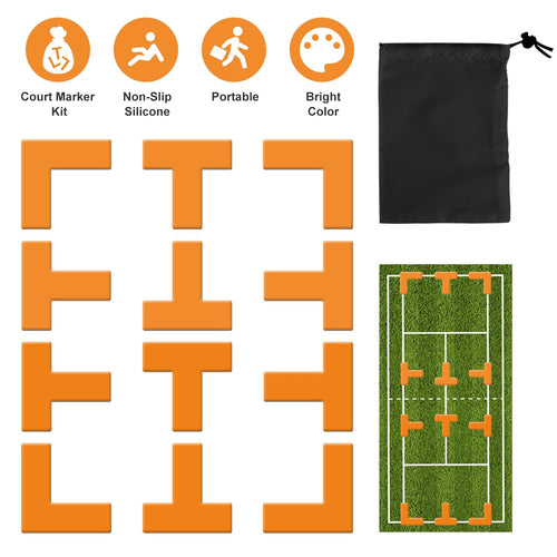 12-Piece Pickleball Court Marking Kit