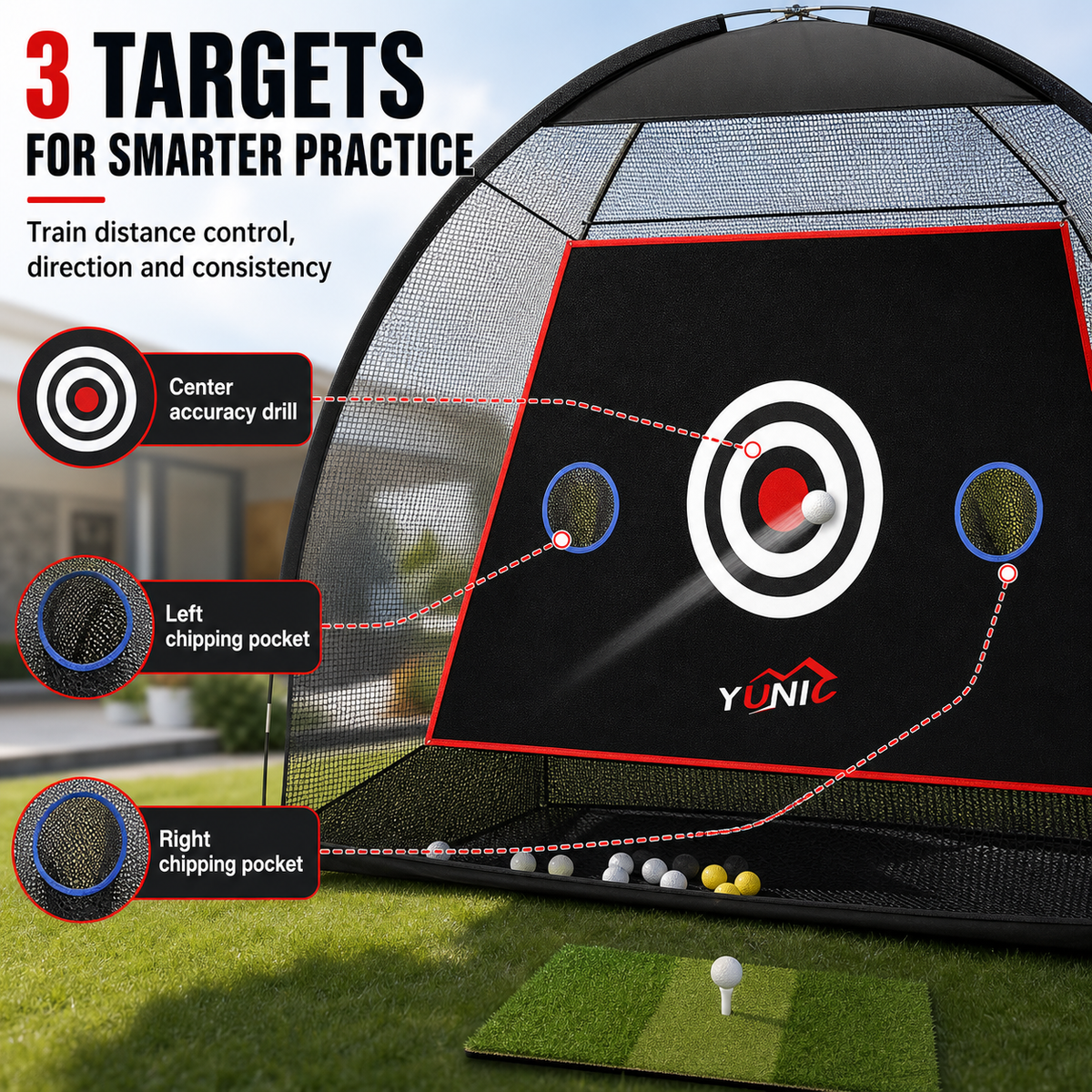 Golf Practice Net - Tent Style (10ft x 7ft)