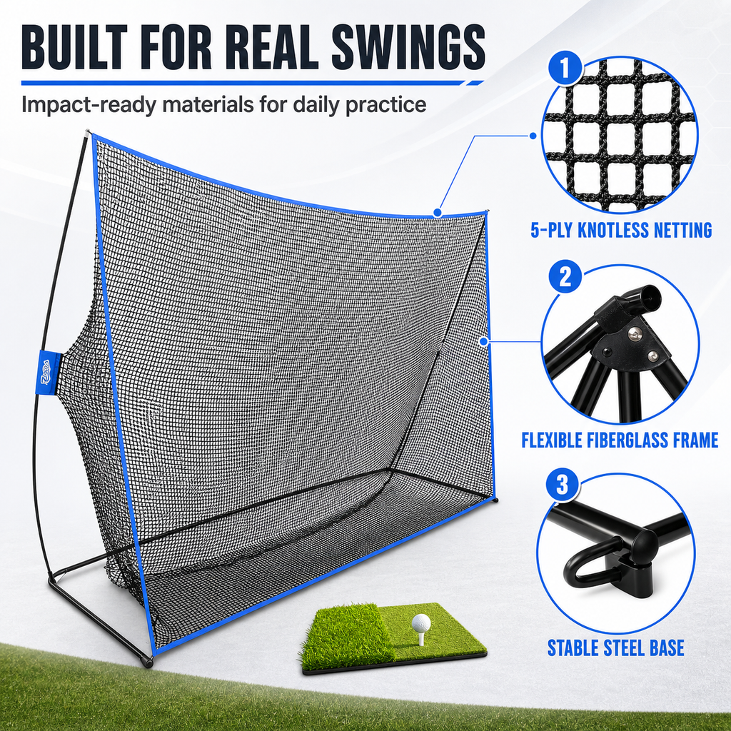 Golf Practice Net - Surface Wall (10ft x 7ft)