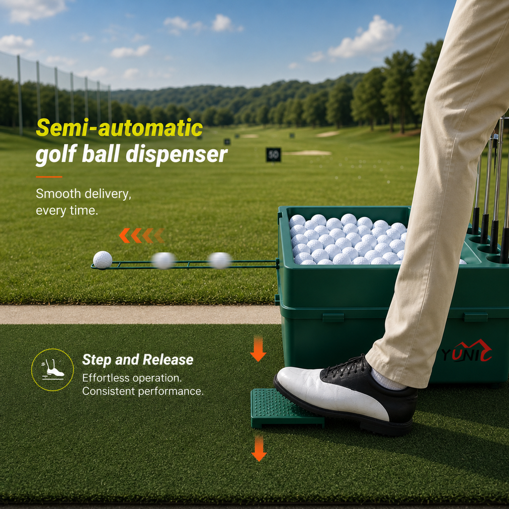 Golf Ball Dispenser Machine Powerless Automatic Tee Up