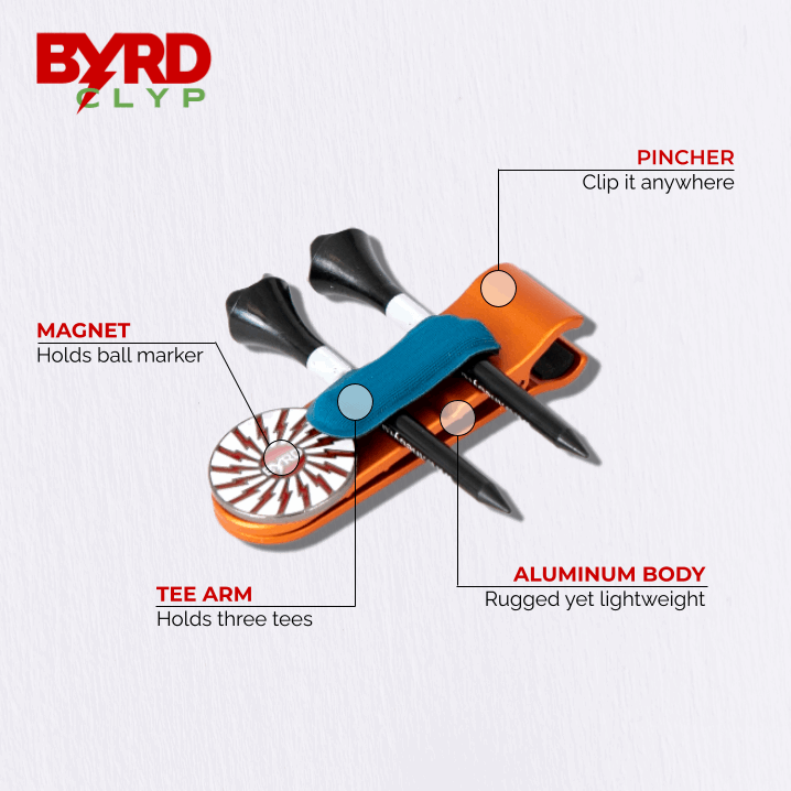 THE BYRD GOLF CLYP - Orange