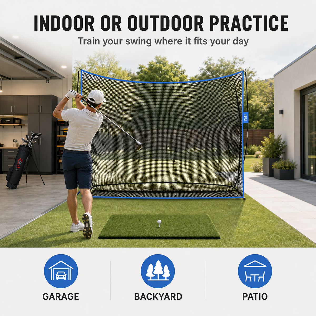 Golf Practice Net - Surface Wall (10ft x 7ft)