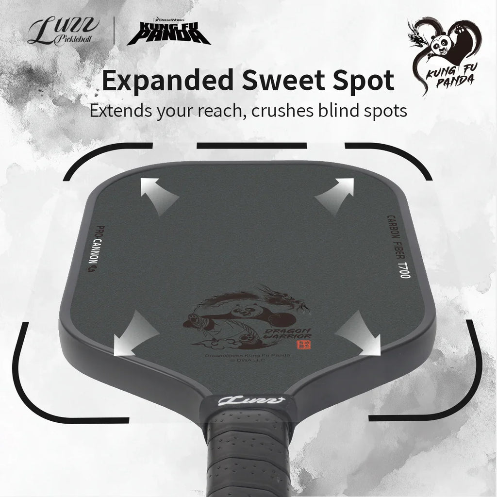 Luzz Kung Fu Panda Cannon Pickleball Paddle & "Master Po" Cover