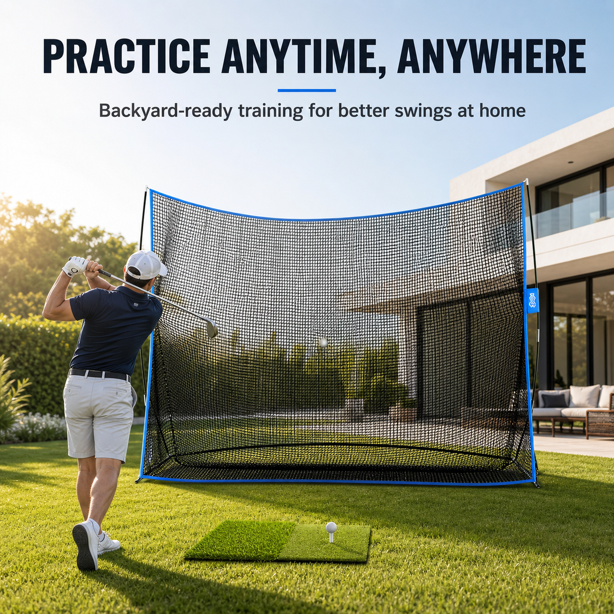 Golf Practice Net - Surface Wall (10ft x 7ft)