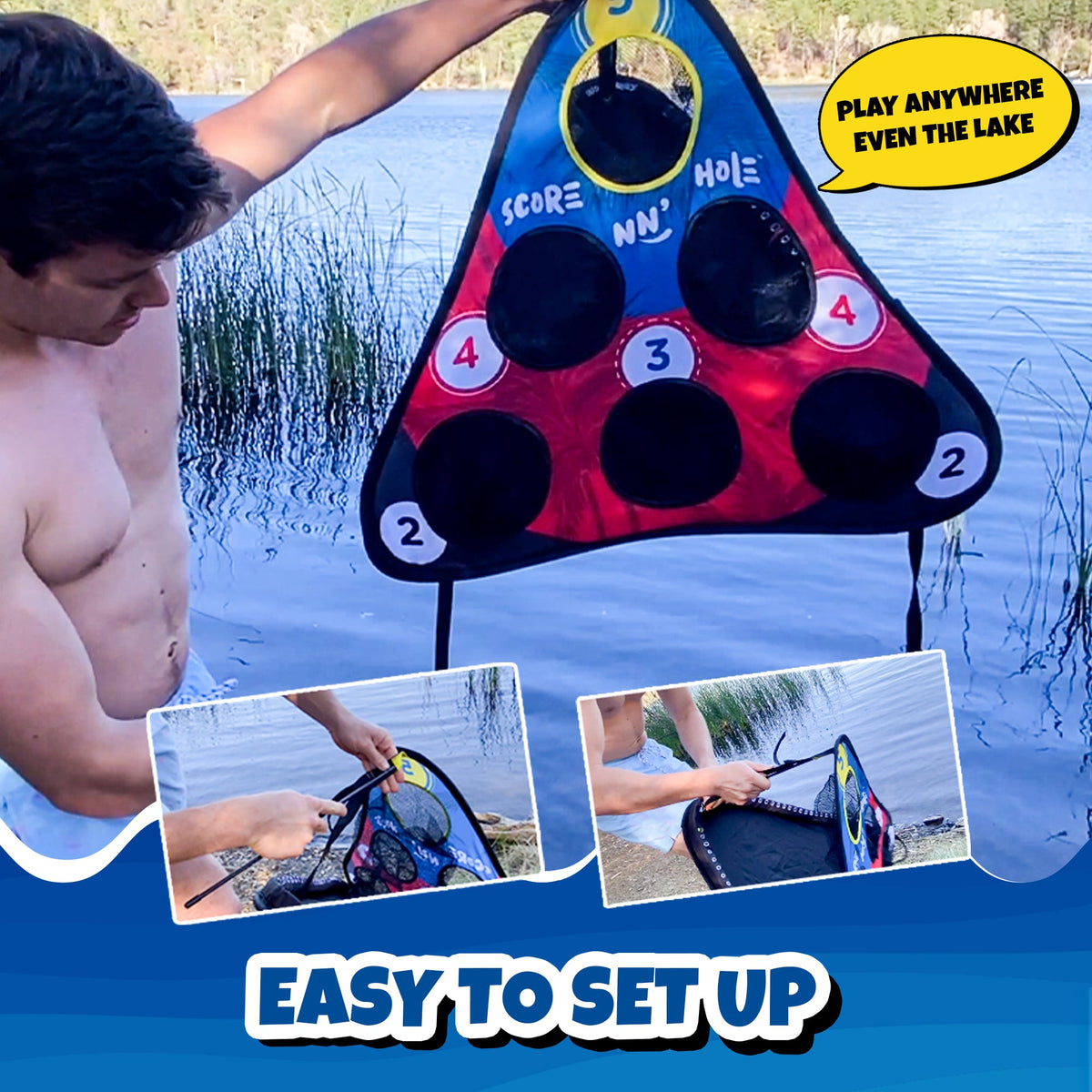CHIP NN' HOLE Starter Set - Cornhole Meets Golf