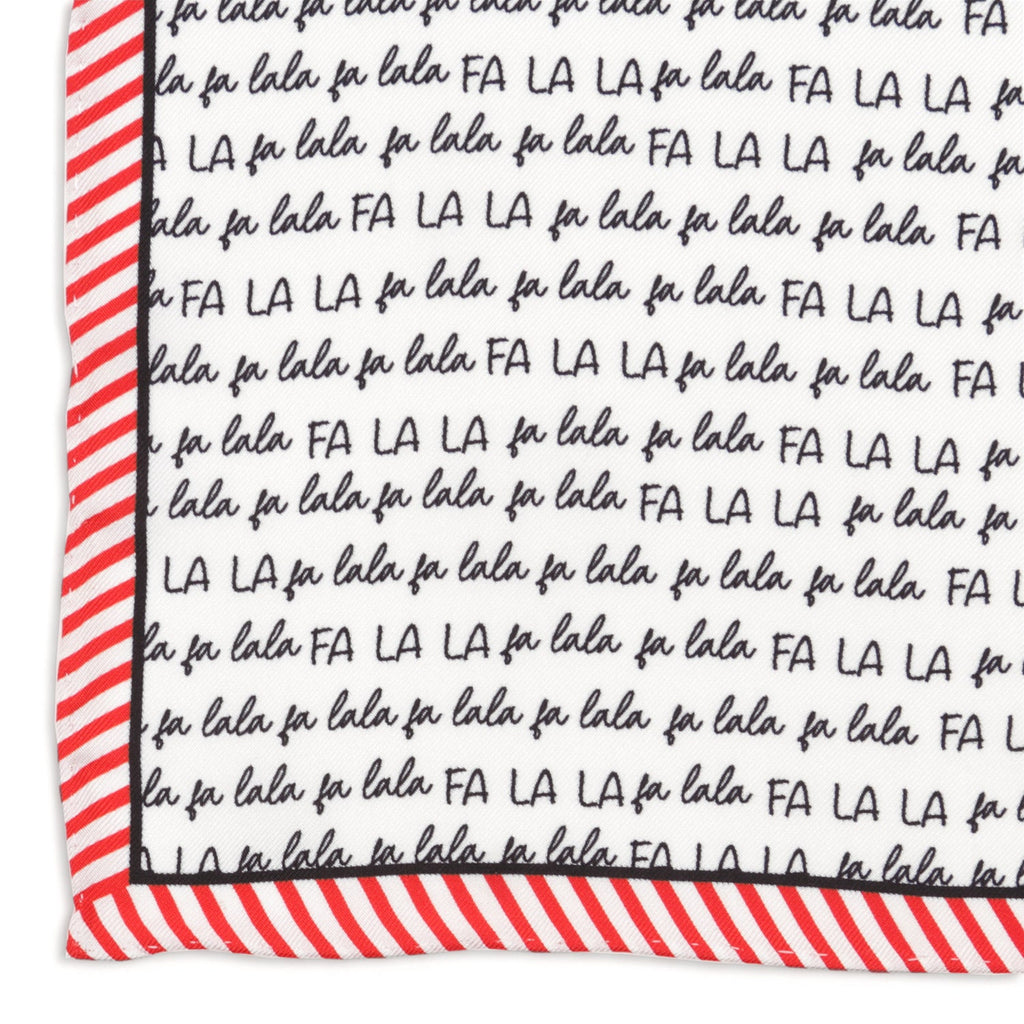 Fa La La Holiday Pocket Square