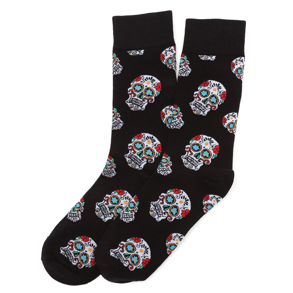 Sugar Skull Black Socks