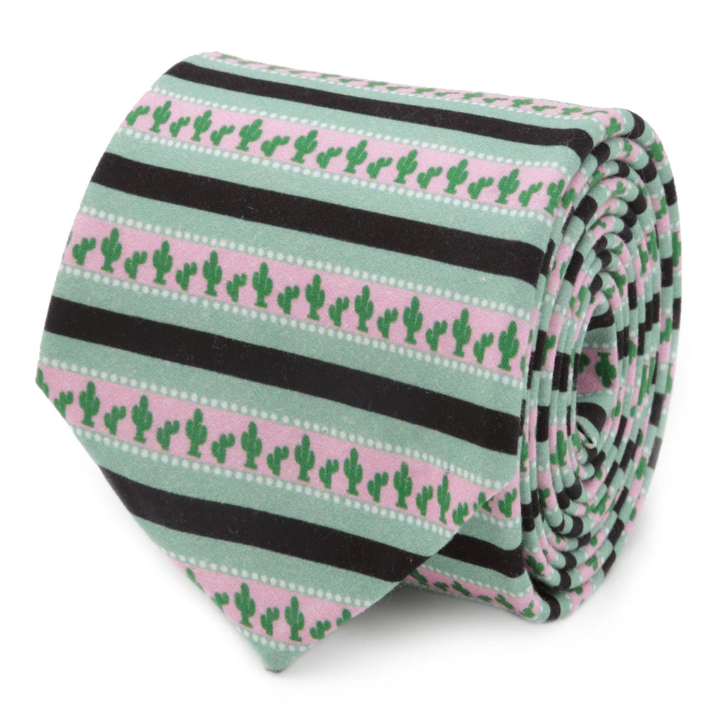 Texas Cactus Stripe Sage Men's Tie