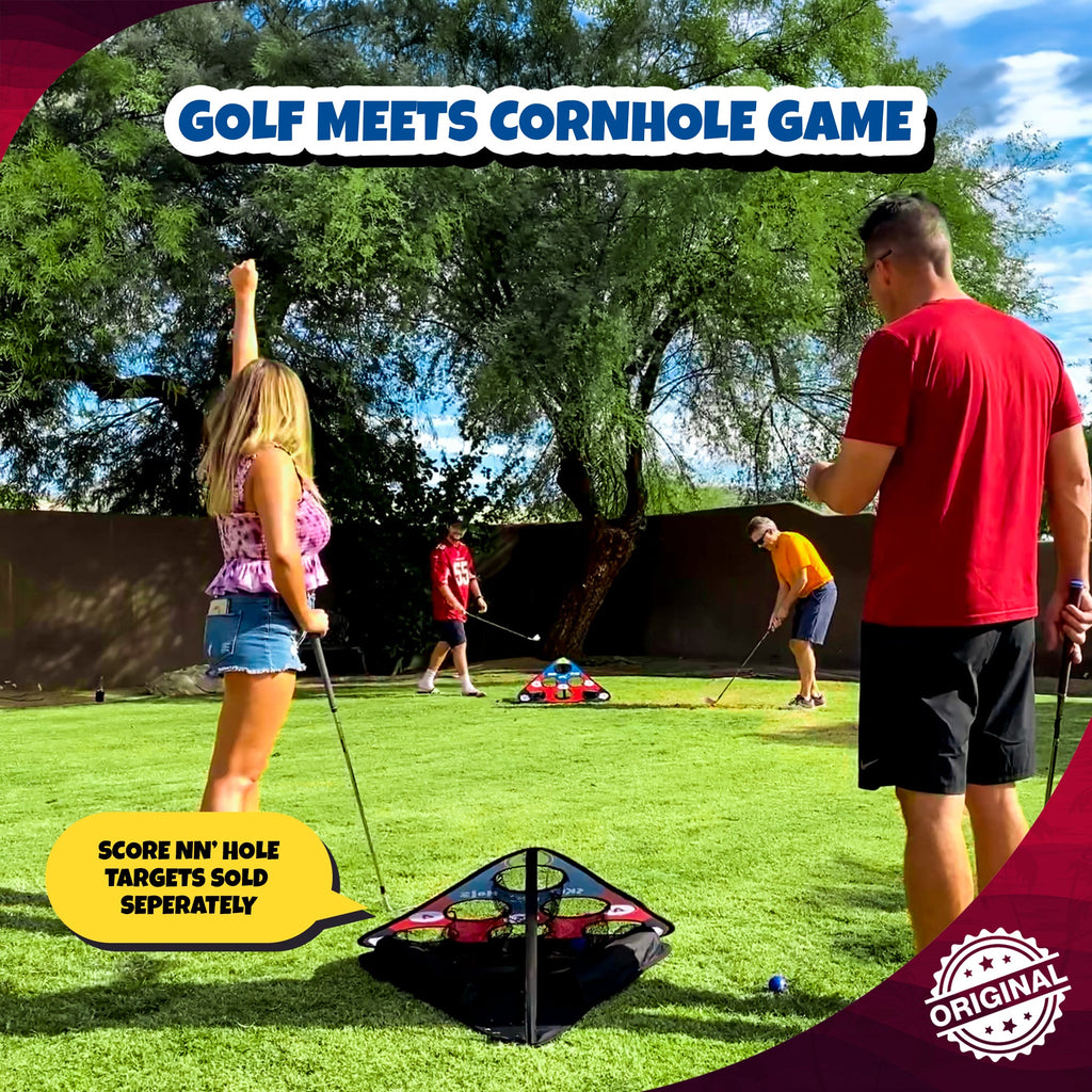 CHIP GM 1x Mat & 16x Foam Golf Balls | Realistic Turf Feel | Designed to Sharpen Your Short Game Anywhere