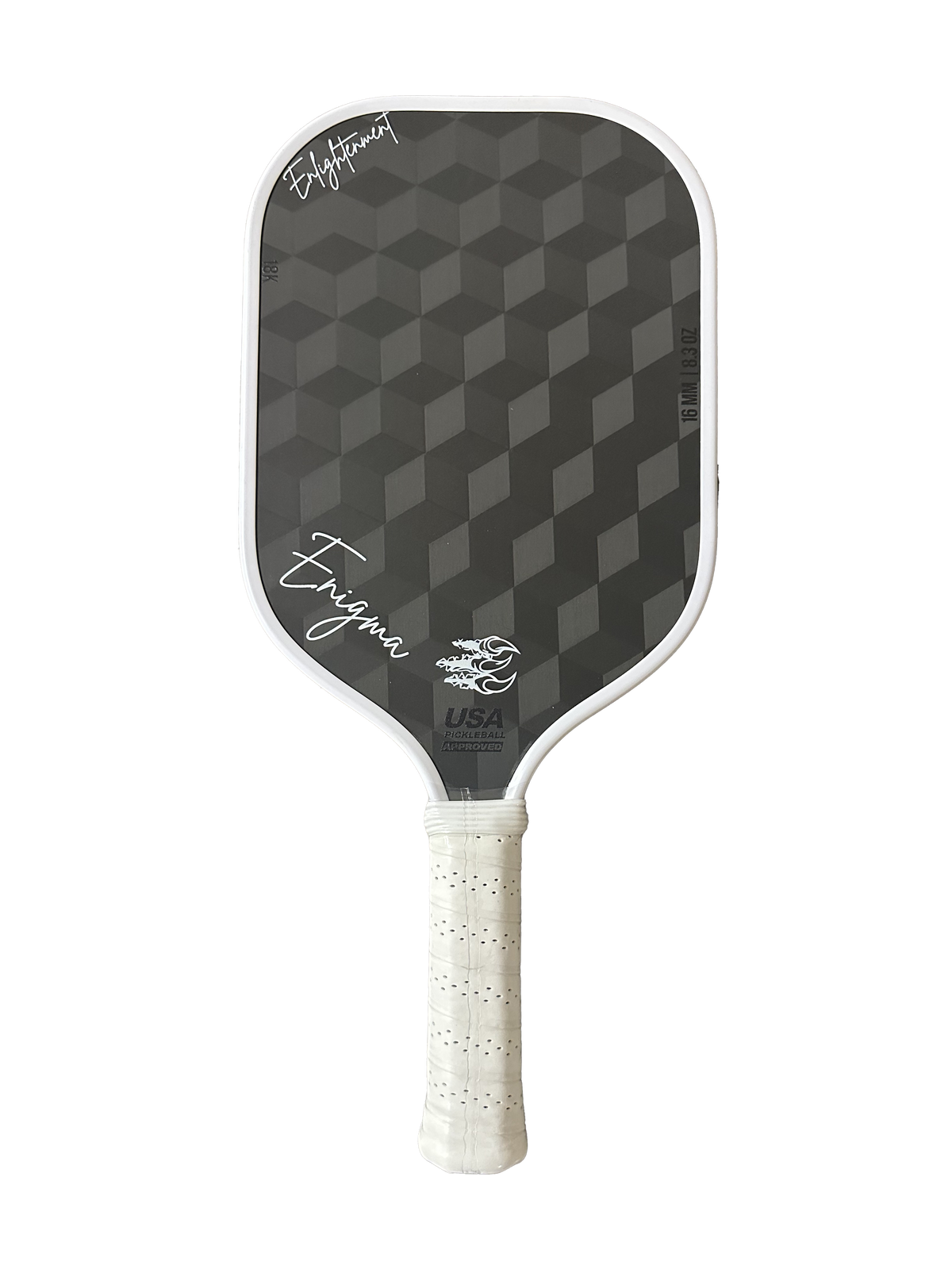 Enlightenment | 3D18K Raw Carbon Fiber Pickleball Paddle | Enigma