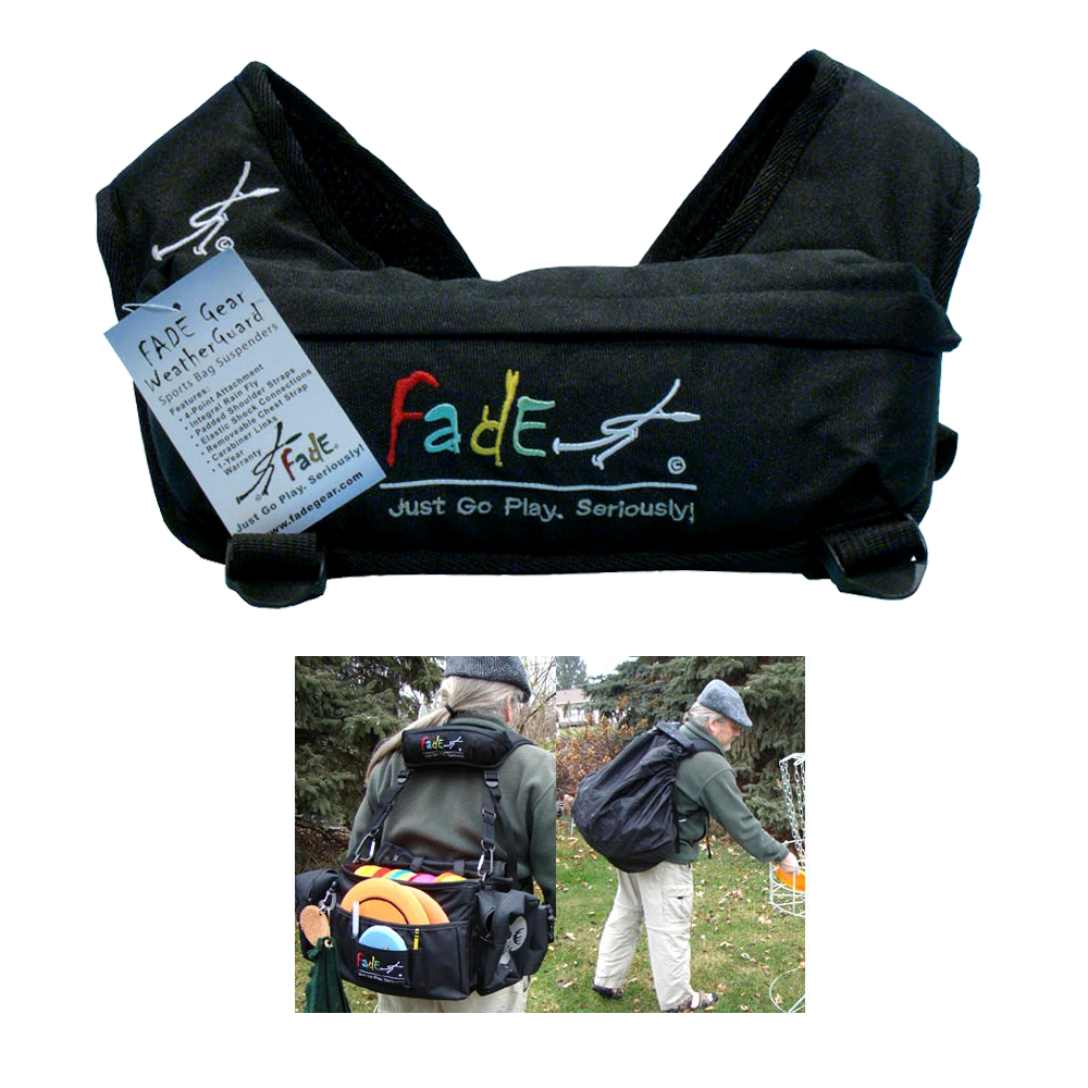 Fade Gear WeatherGuard Suspenders Disc Golf Bag Backpack Strap