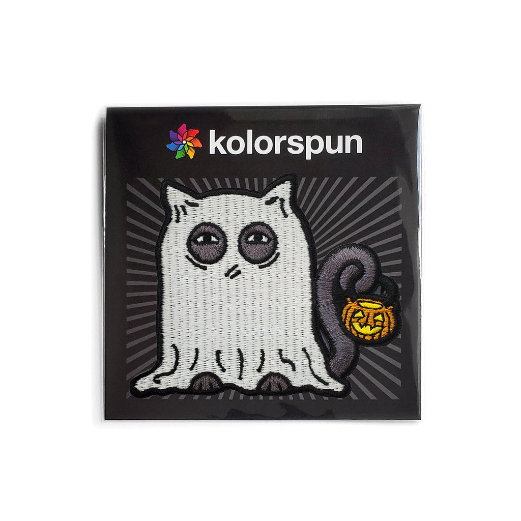 Glowing Ghost Cat Patch