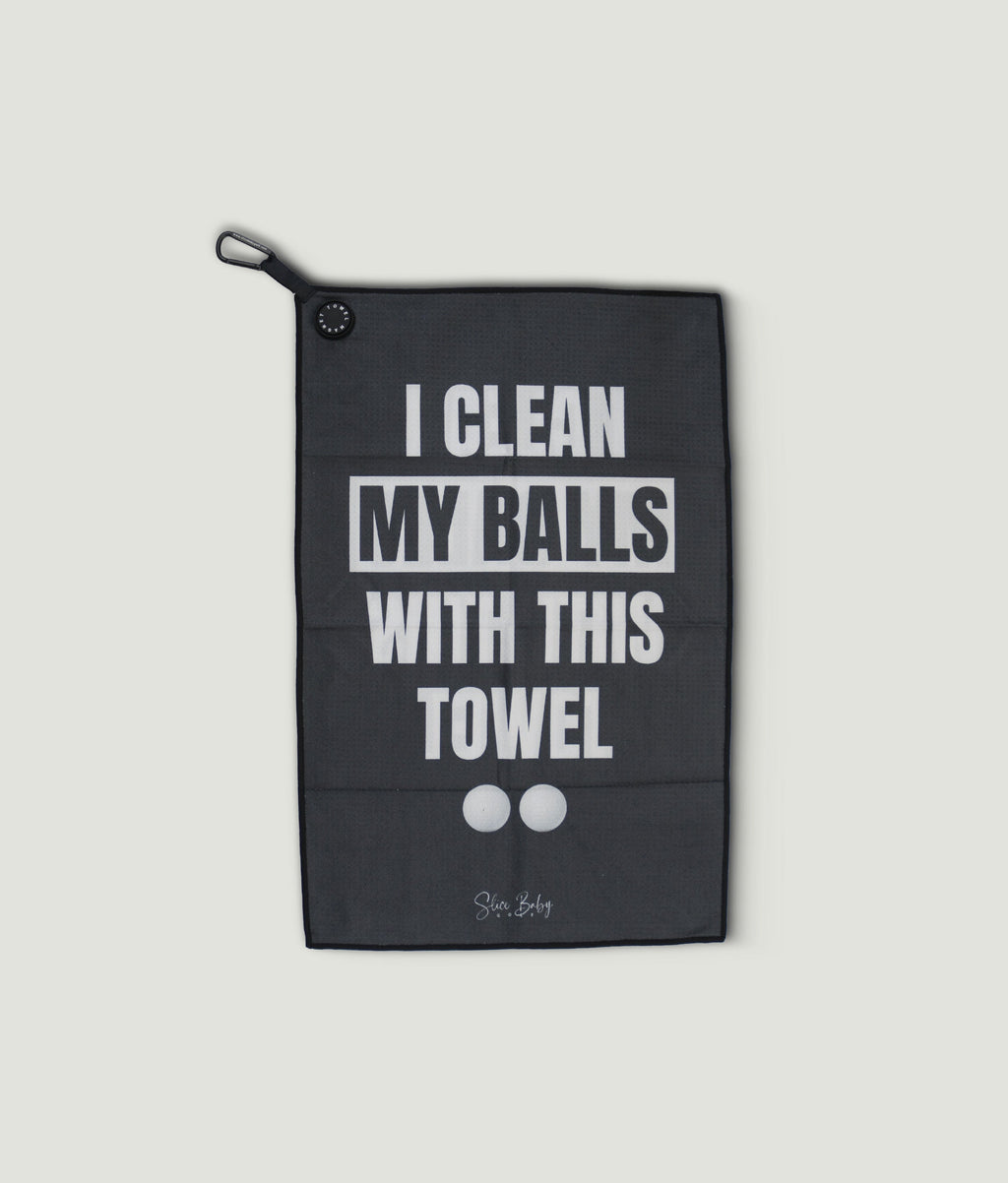 Golf Towel - I Clean My Balls With This Towel