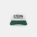 5-Panel Performance Pickleball Hat (White/Green)