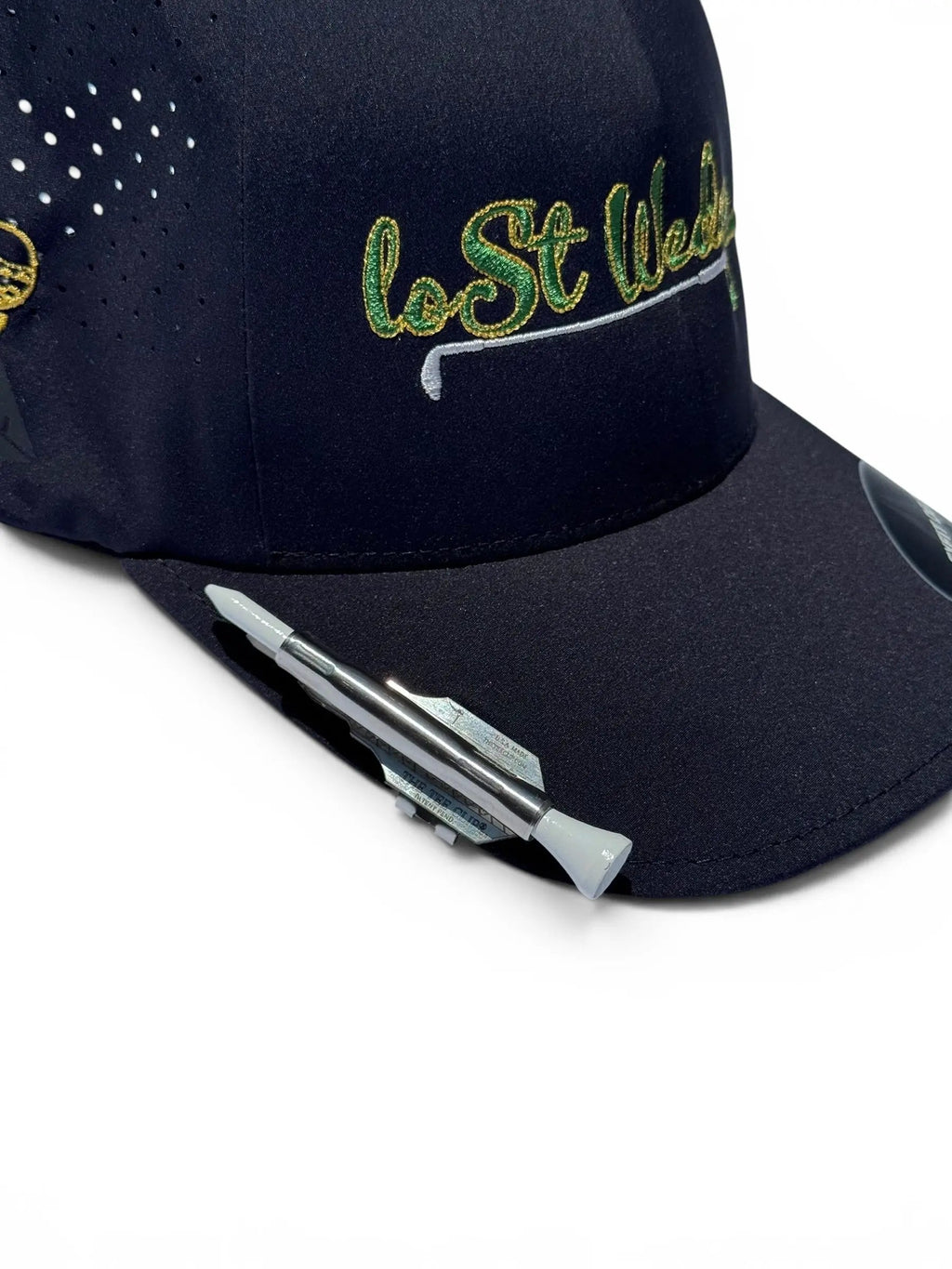 Lost Wedge™ Official Logo Performance Golf Hat Black