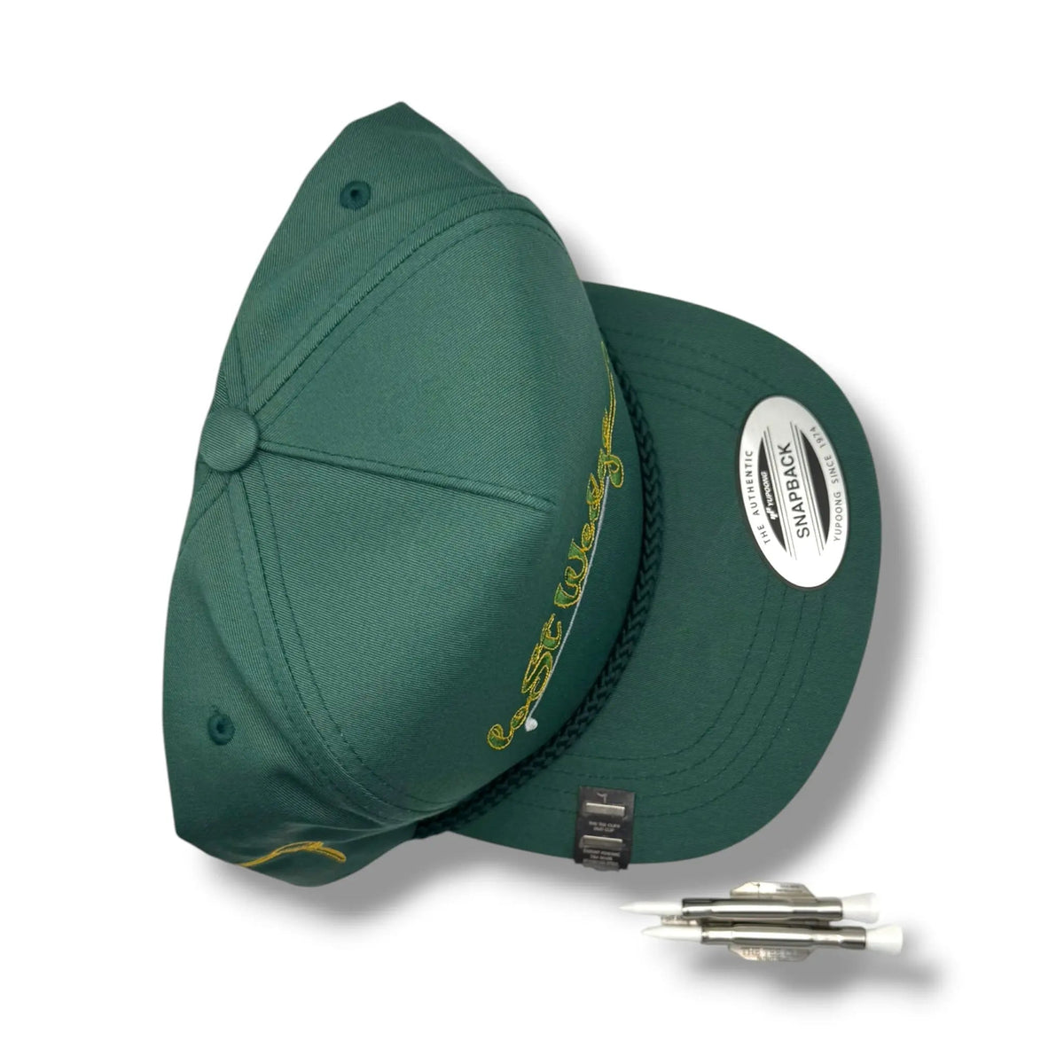 Lost Wedge™ Official Logo Retro Golf Hat Spruce Green