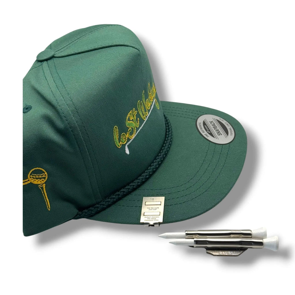 Lost Wedge™ Official Logo Retro Golf Hat Spruce Green