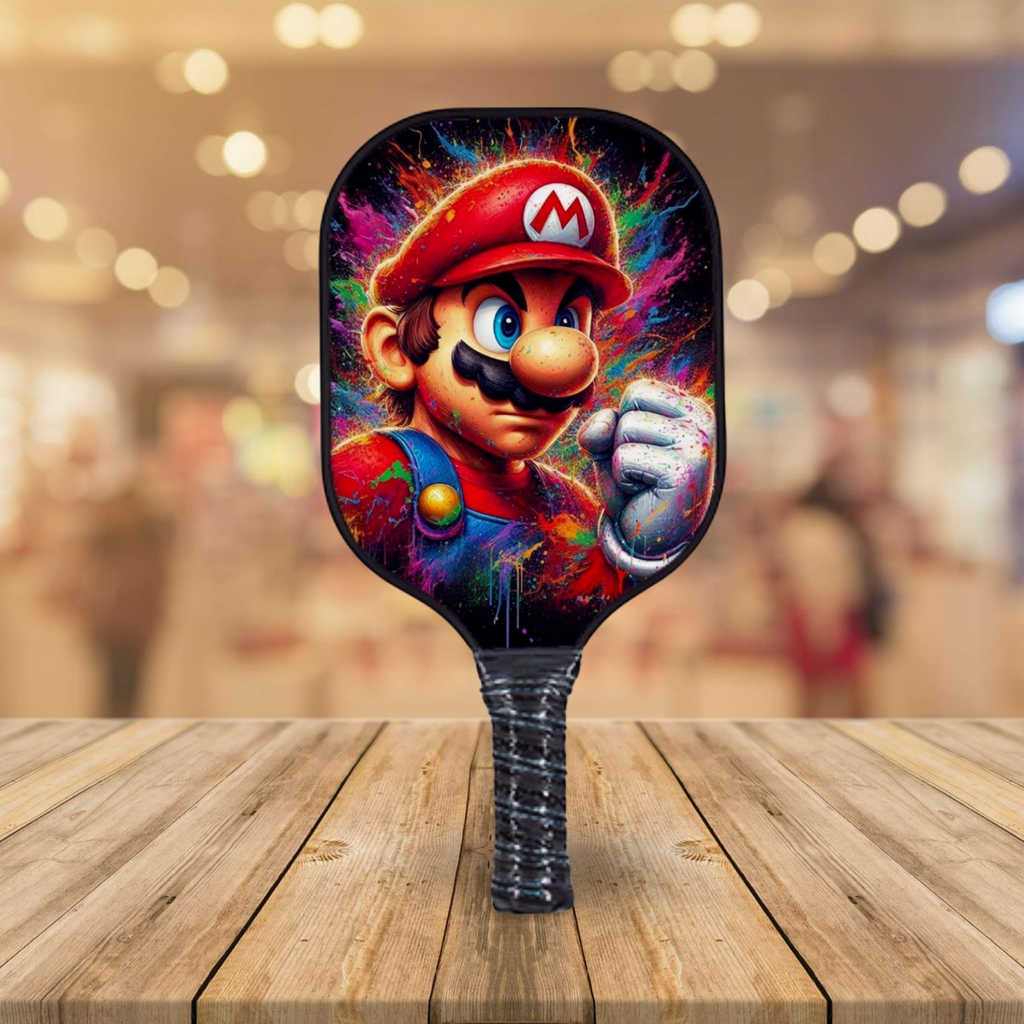 Mario - Super Mario Brothers Splash Edition - Pickleball Paddle
