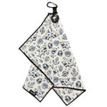 Under the Sea Golf Towel | 24” x 16” Microfiber Towel | Magnetic Clip & Carabiner | Premium Golf Accessory | Shark