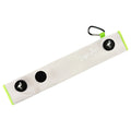 Silver/Lime Magnetic Golf Cart Strap Sleeve | Neoprene Rubber | Dual Accessory Magnets | Glove Holder | Carabiner Bag Attachment | 18.5 x 3.5 in