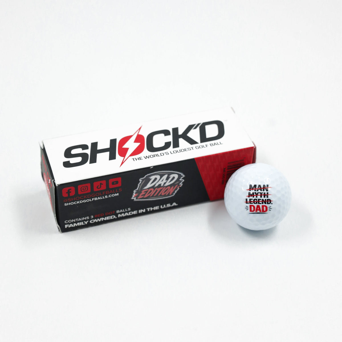 BUY 3 GET 1 FREE BUNDLE - SHOCK'D Golf Balls