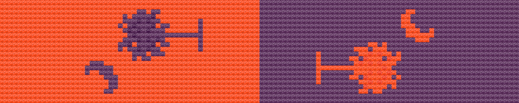 Key Fob - Palmetto Moon Orange Purple Combo