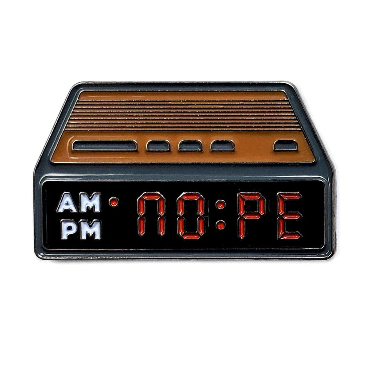 NOPE Alarm Clock Pin