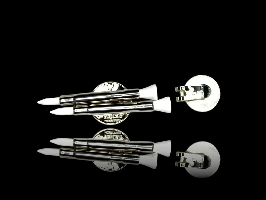 The Tee Clip® MINI: USA Made | Magnetic Golf Multi Tool - Golf Tee Holder, Ball Marker, Putting Alignment & Divot Repair