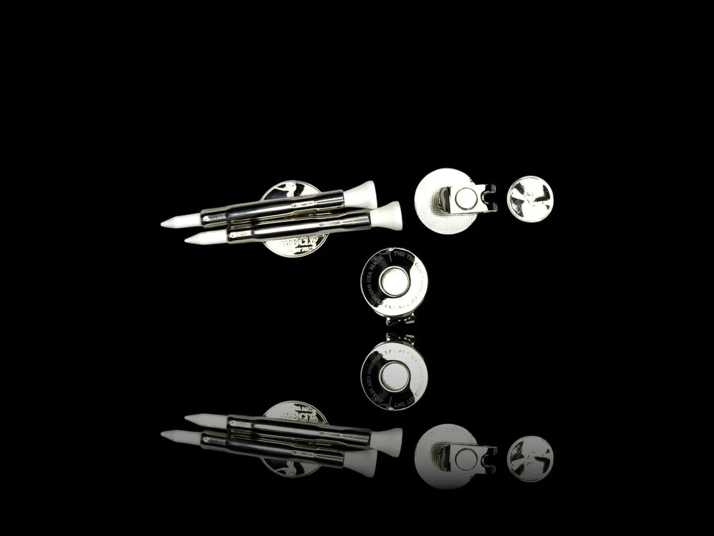 The Tee Clip®: USA Made | Magnetic Golf Multi Tool - Golf Tee Holder, Ball Marker, Putting Alignment & Divot Repair