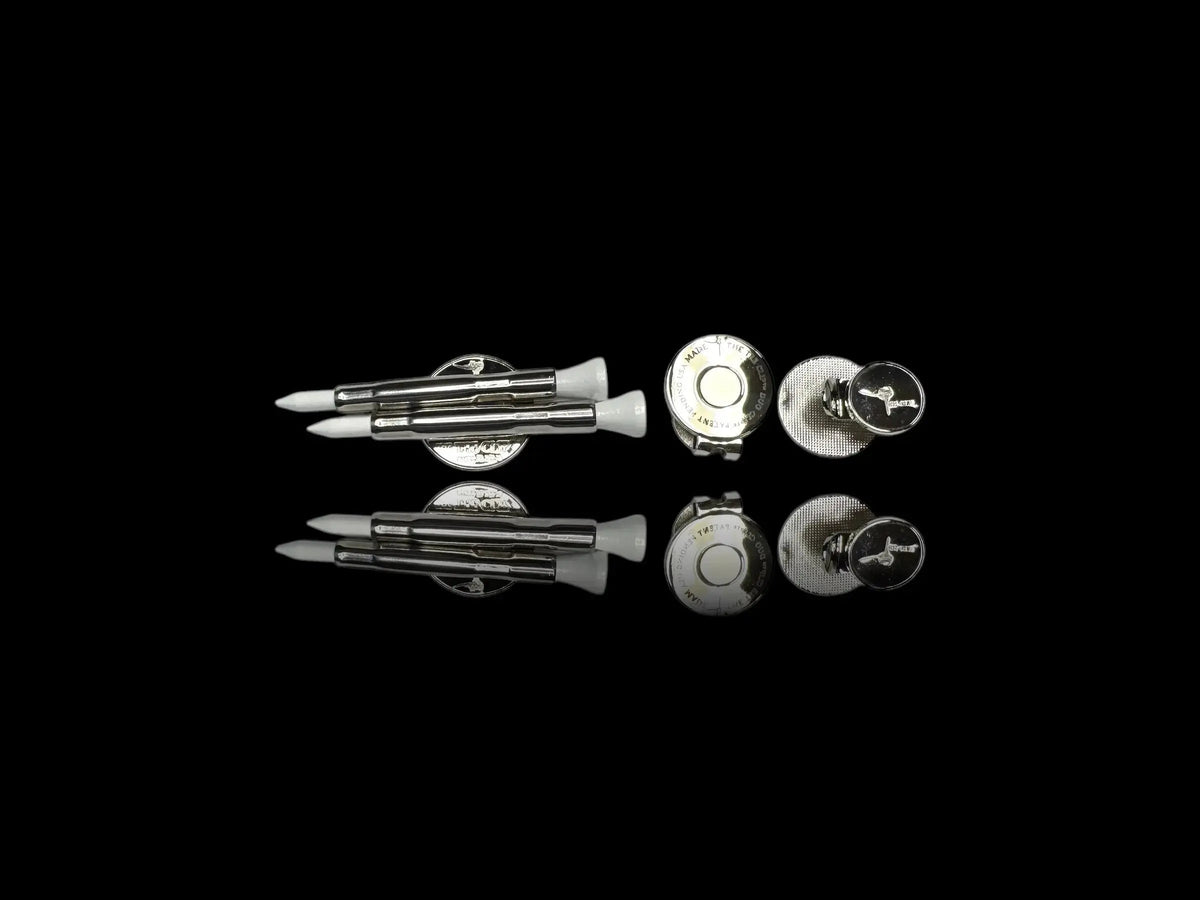 The Tee Clip®: USA Made | Magnetic Golf Multi Tool - Golf Tee Holder, Ball Marker, Putting Alignment & Divot Repair