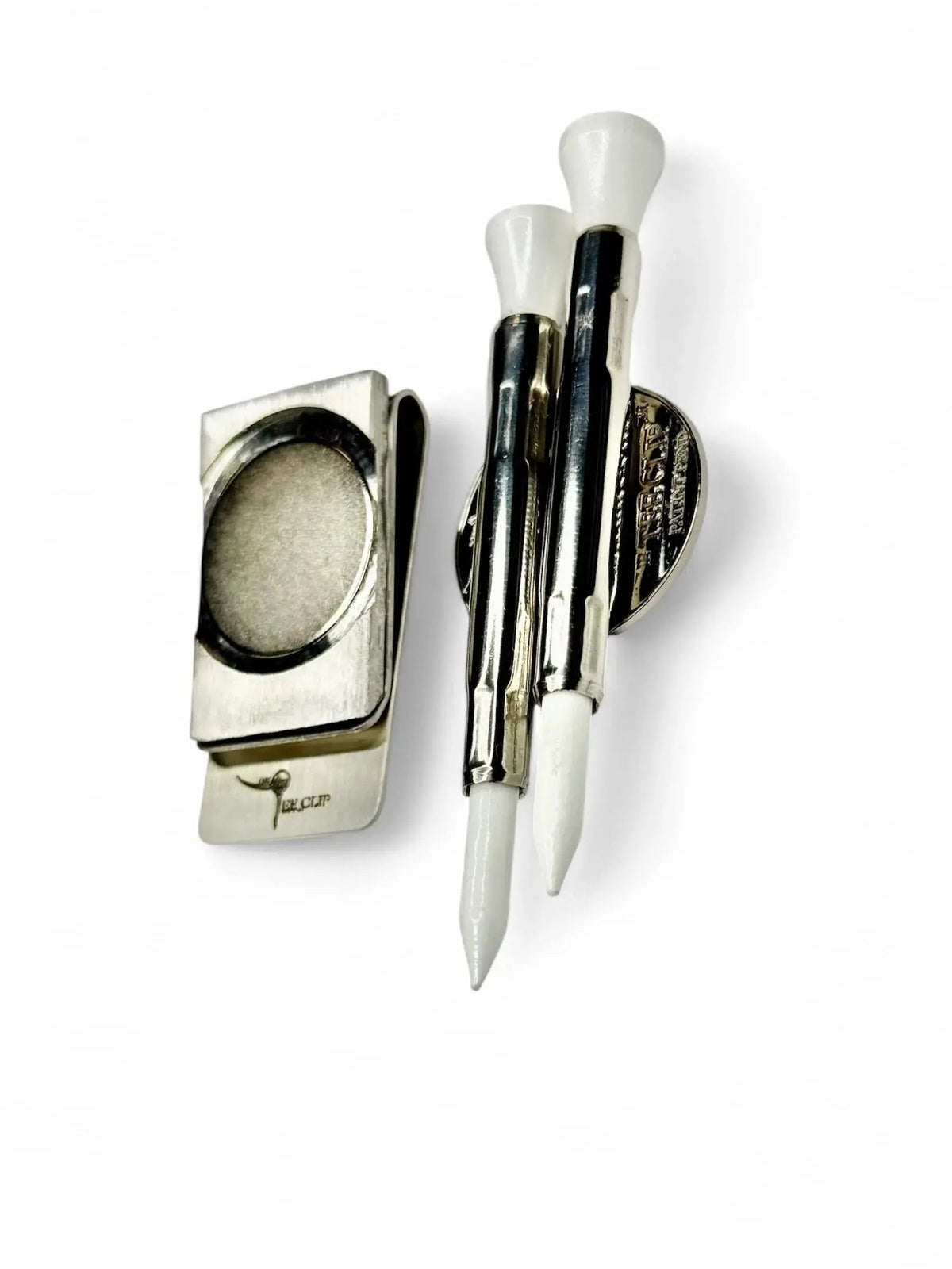 The Tee Clip® Hip Clip™: USA Made Magnetic Golf Multi Tool Tee Holder For Belt or Waistband