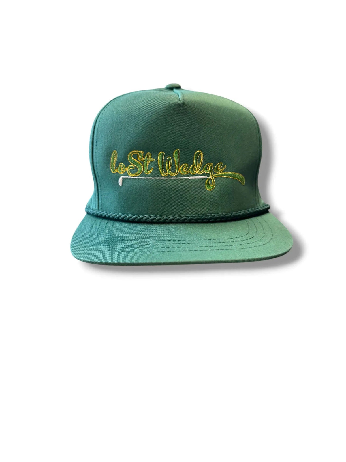 Lost Wedge™ Official Logo Retro Golf Hat Spruce Green
