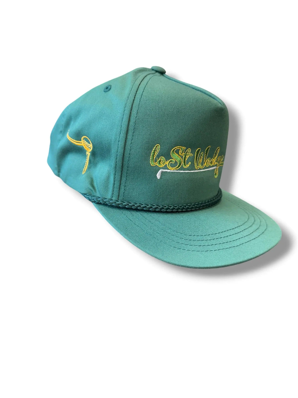 Lost Wedge™ Official Logo Retro Golf Hat Spruce Green