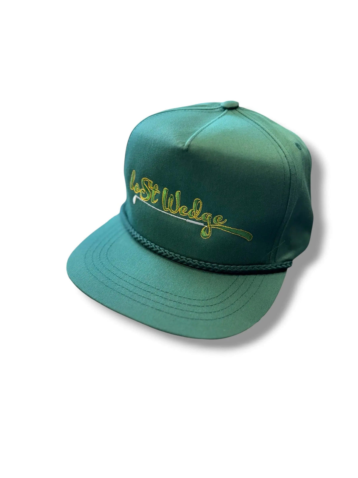 Lost Wedge™ Official Logo Retro Golf Hat Spruce Green