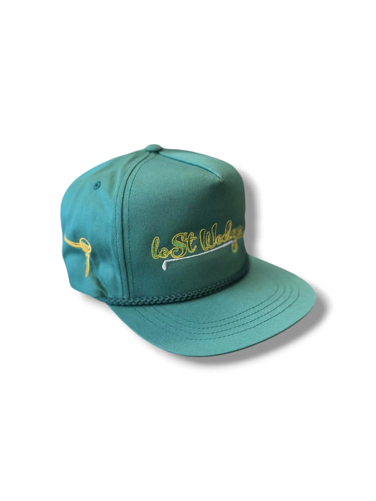 Lost Wedge™ Official Logo Retro Golf Hat Spruce Green