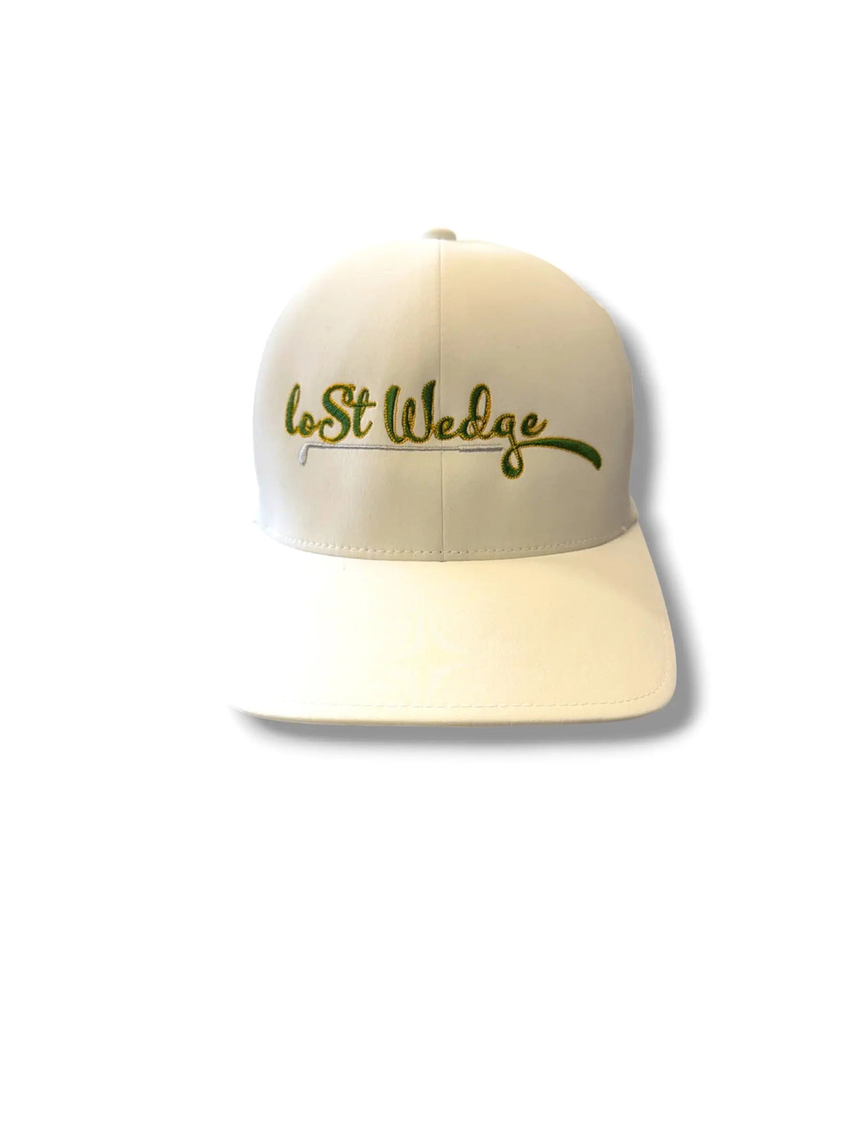 Lost Wedge™ Official Logo Performance Golf Hat White
