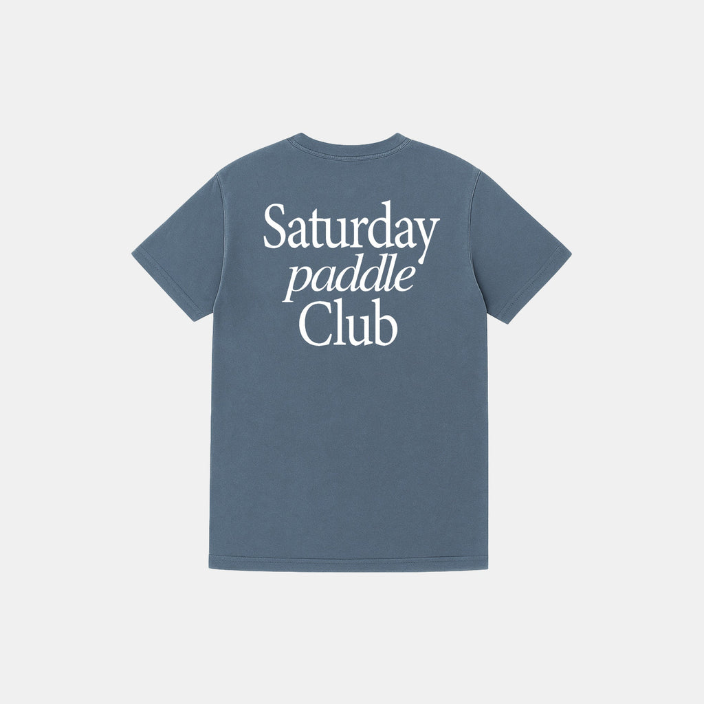 Saturday Paddle Club Pickleball Tee (Blue)
