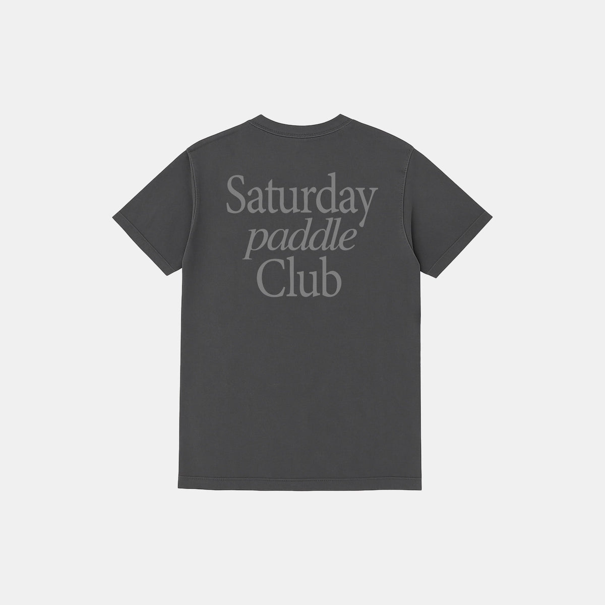 Saturday Paddle Club Pickleball Tee (Dark Gray)