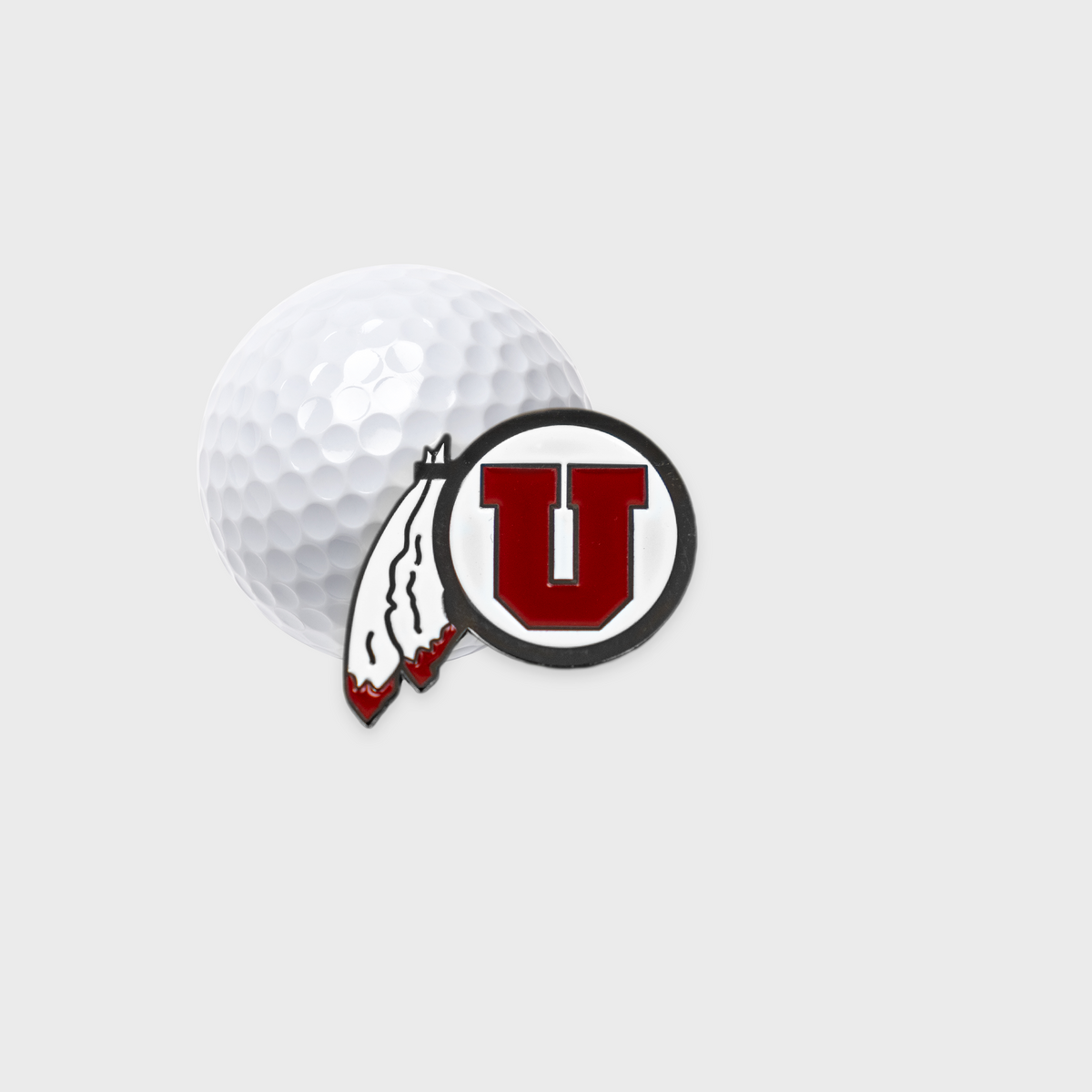 Drum & Feather - University of Utah Golf Ball Marker
