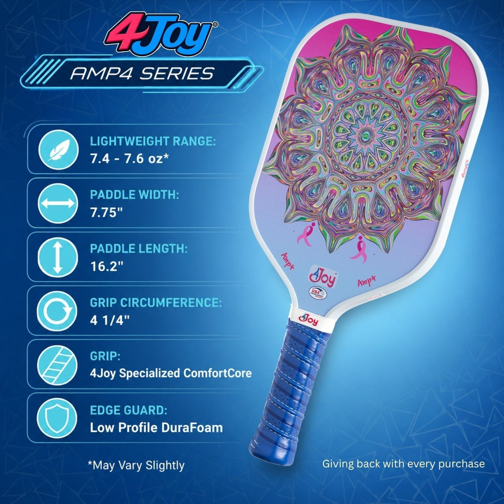 AMP4 Pickleball Paddle - Special Edition DinkforPink