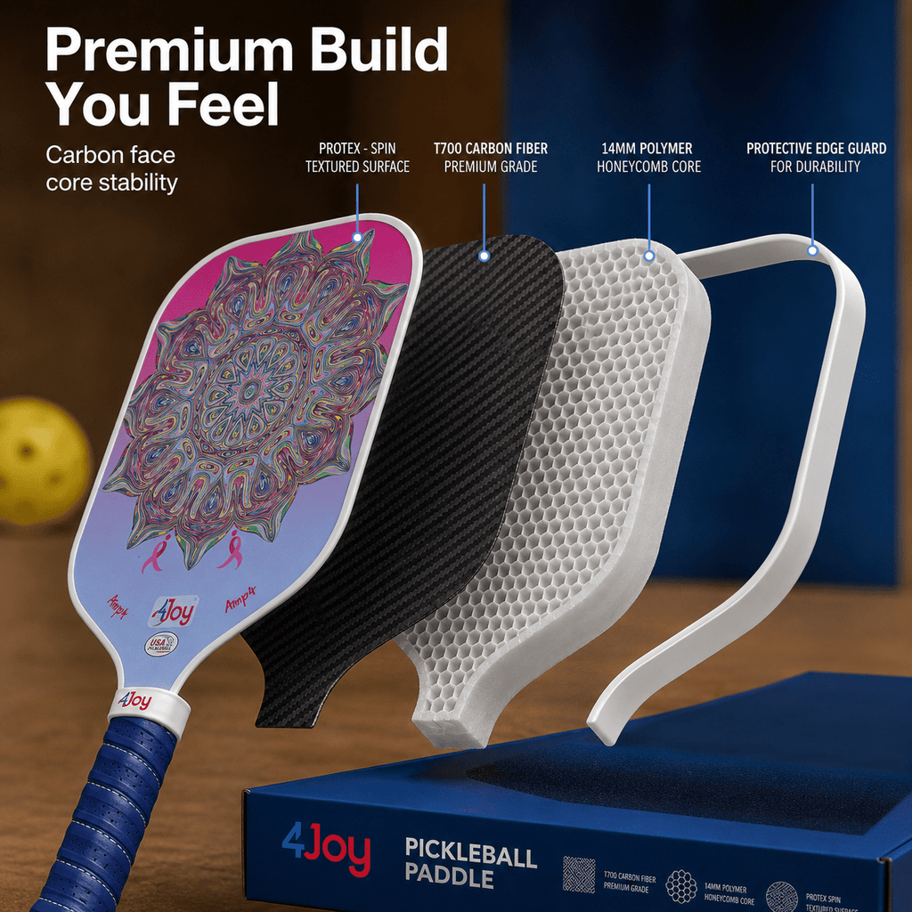 AMP4 Pickleball Paddle - Special Edition DinkforPink