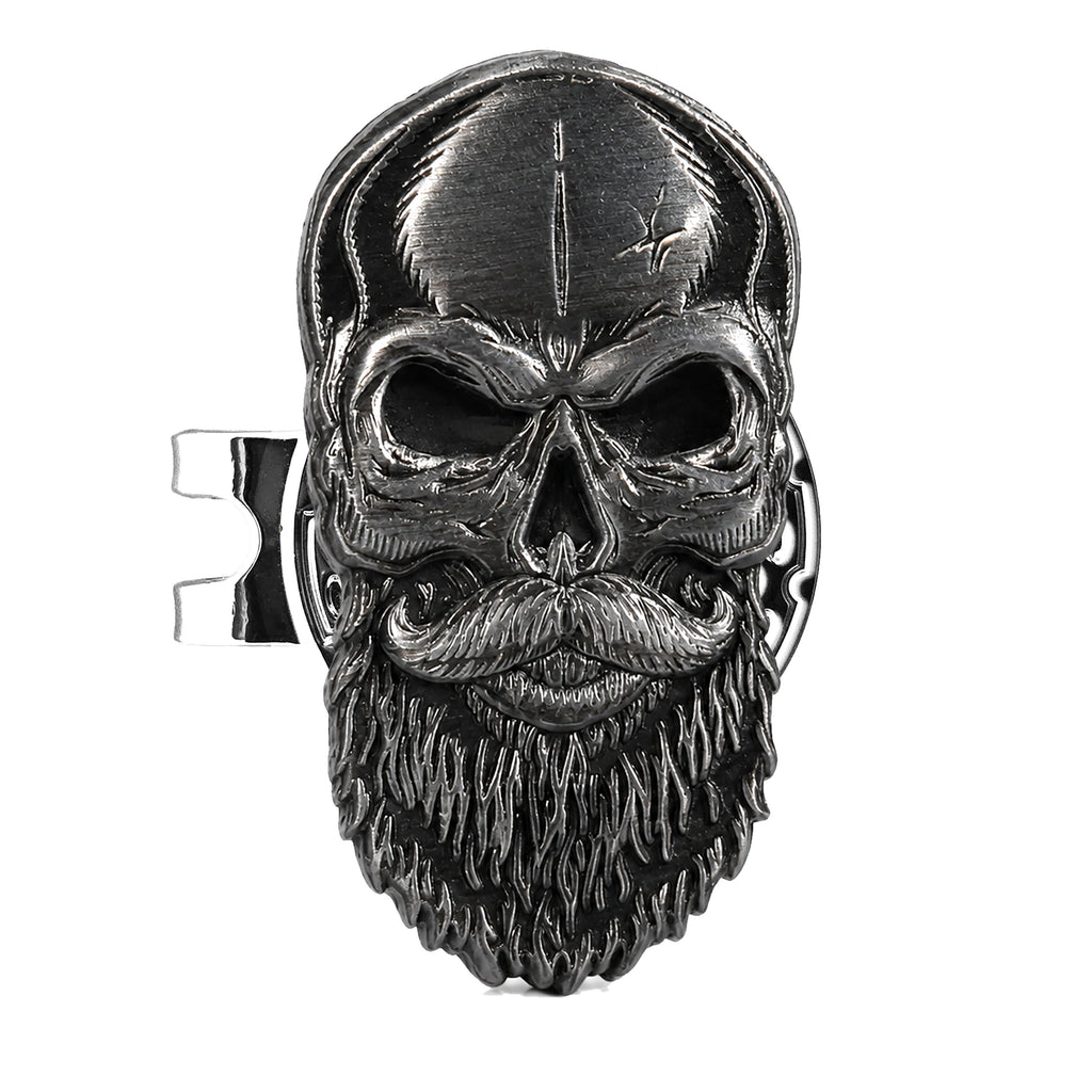 Beard Skull Golf Ball Marker